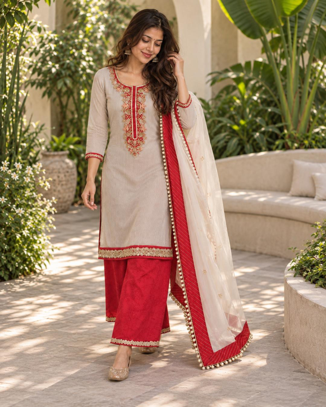 The Crimson Rani Suit